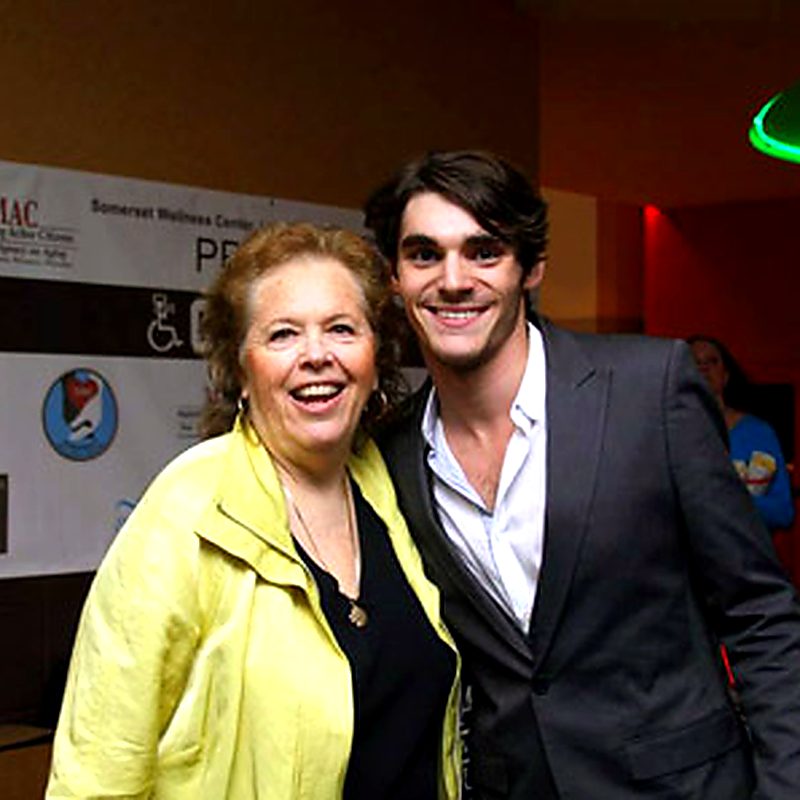 Andrea Sims with RJ Mitte of Breaking Bad