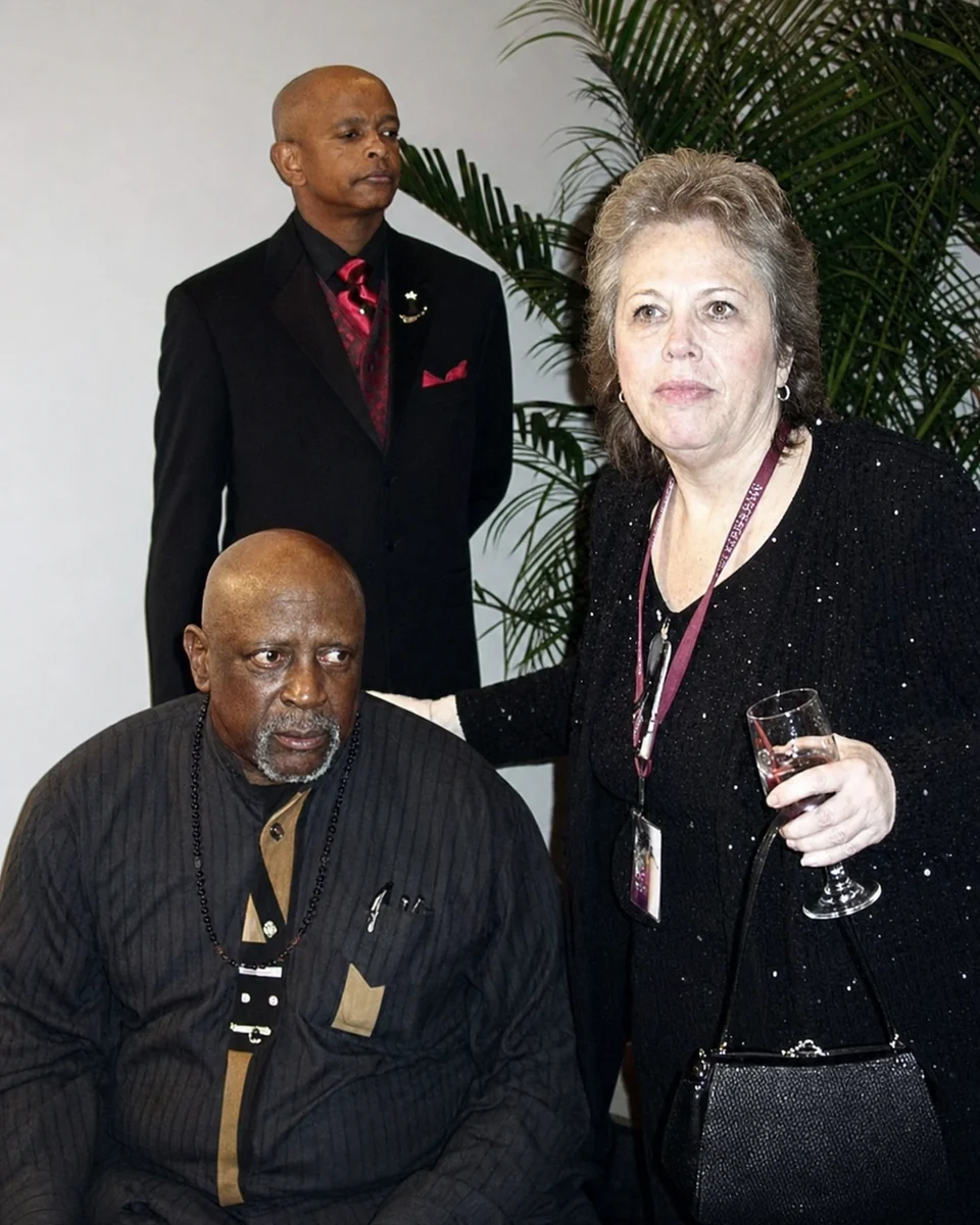 Andrea Sims with Lou Gossett Jr.