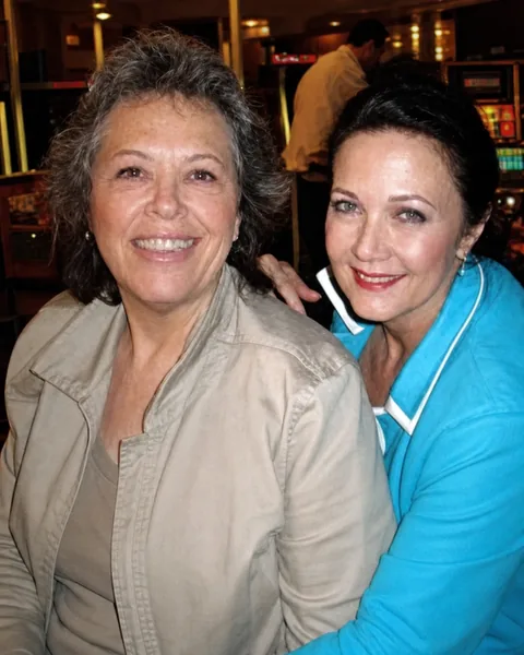 Andrea Sims with Lynda Carter Andrea Sims with Lynda Carter