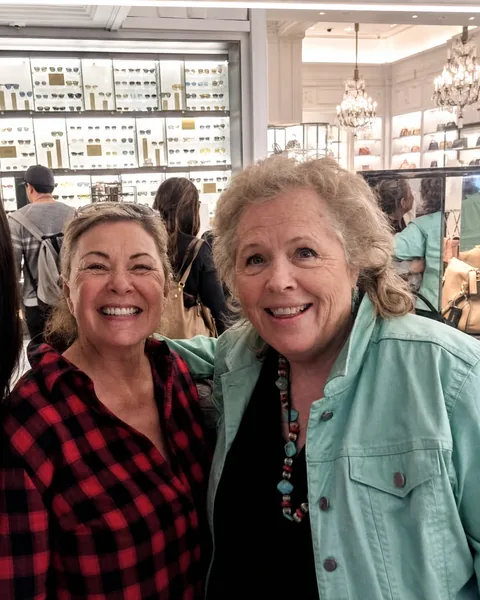 Andrea Sims with Roseanne Barr Andrea Sims with Roseanne Barr