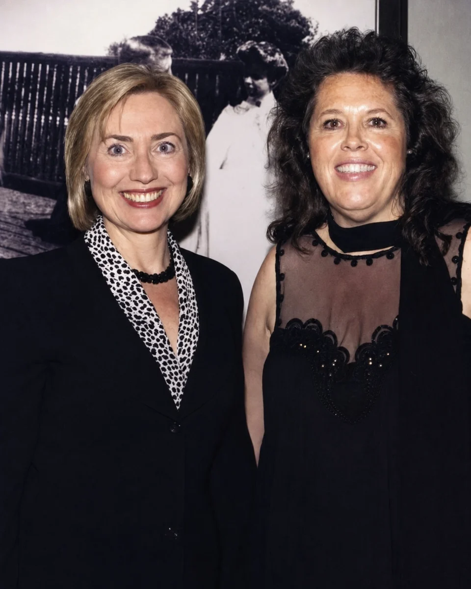 Andrea Sims with Hillary Clinton